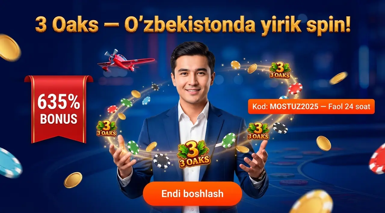 3 Oaks slot O'zbekiston