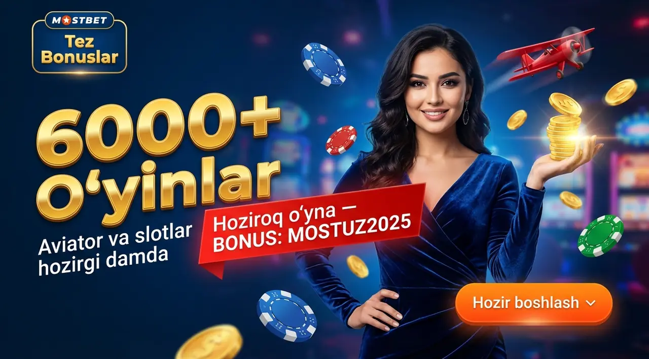 Mostbet Qazino: 6000+ O'yin va Aviator Slotlari