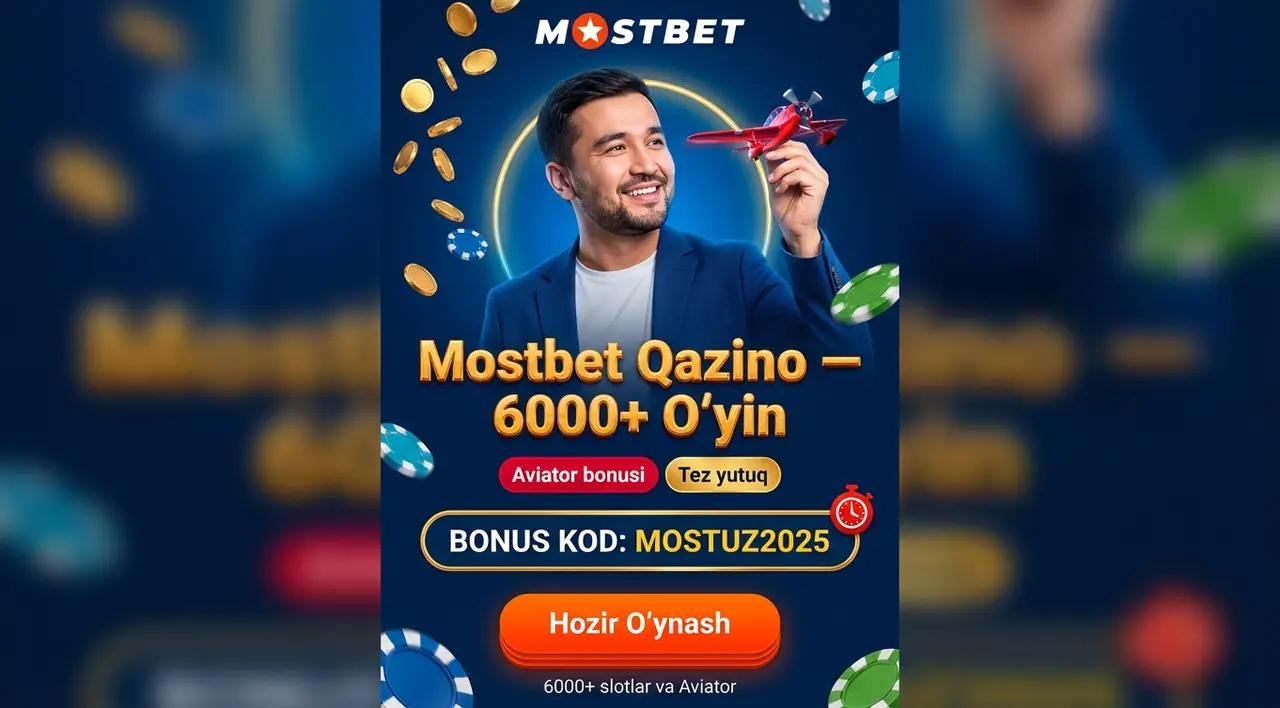 Mostbet Qazino: 6000+ O'yin va Aviator Slotlari